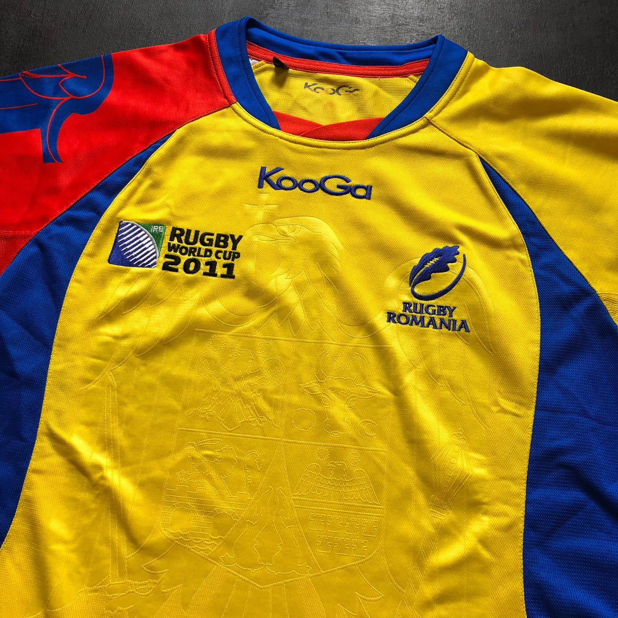 Romania National Rugby Team Jersey 2011 Rugby World Cup Large Underdog Rugby - The Tier 2 Rugby Shop 