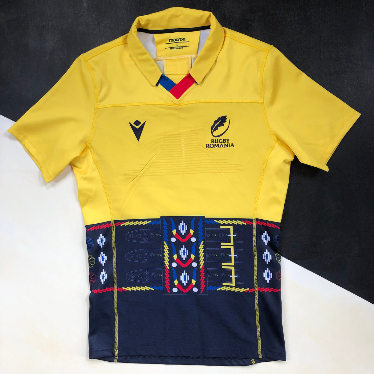 Romania National Rugby Team Jersey 2021/22 Player Issue Large Underdog Rugby - The Tier 2 Rugby Shop 