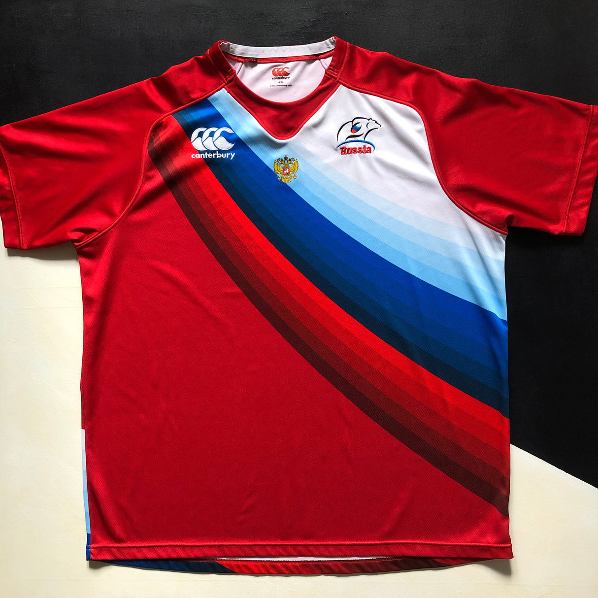 Russia National Rugby Sevens Team Jersey 2013/14 4XL Underdog Rugby - The Tier 2 Rugby Shop 