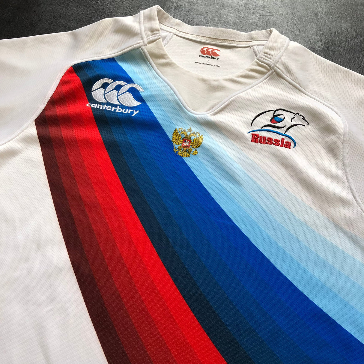 Russia National Rugby Sevens Team Jersey 2013/14 Away Large Underdog Rugby - The Tier 2 Rugby Shop 