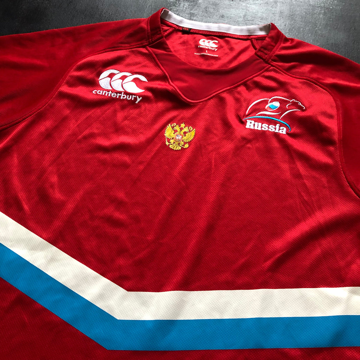 Russia National Rugby Team Jersey 2013/14 Large Underdog Rugby - The Tier 2 Rugby Shop 