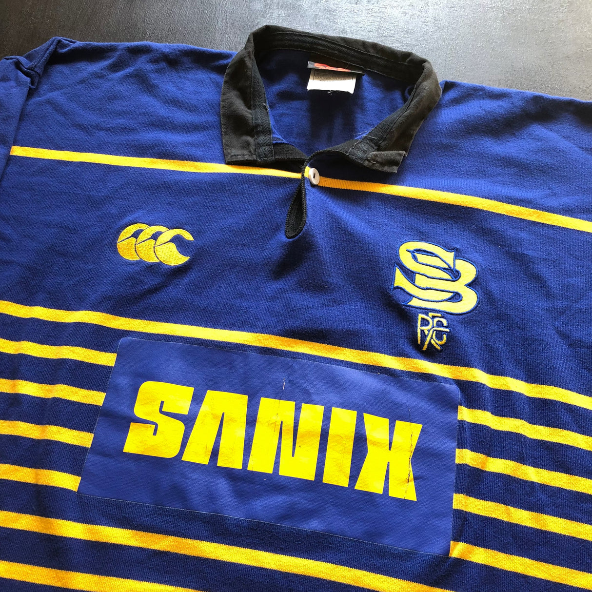 Sanix Blues Rugby Team Jersey 2001 Match Worn XL Underdog Rugby - The Tier 2 Rugby Shop 