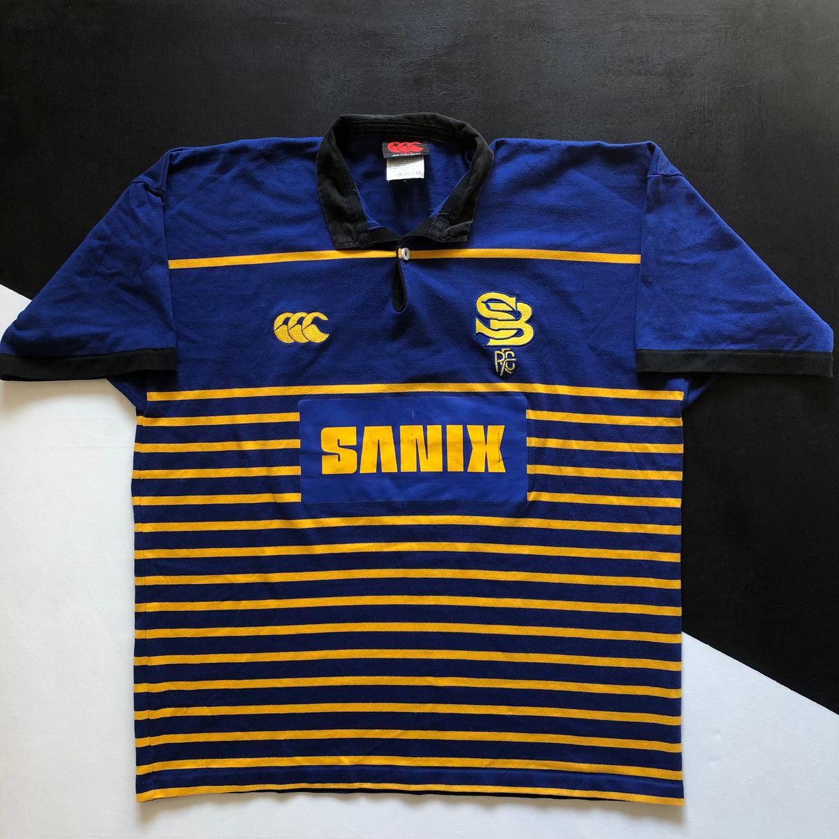 Sanix Blues Rugby Team Jersey 2001 Match Worn XL Underdog Rugby - The Tier 2 Rugby Shop 