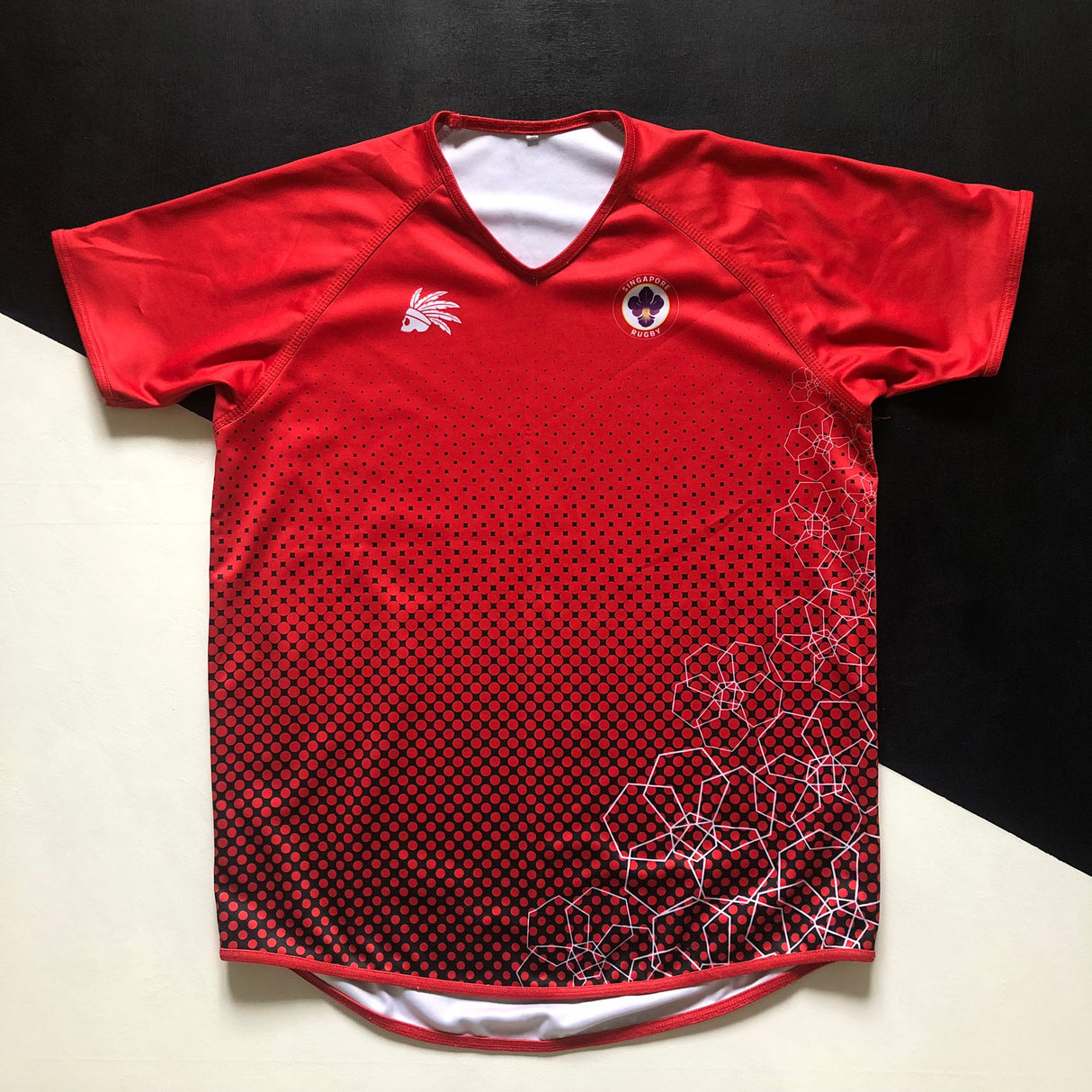 Singapore National Rugby Team Jersey 2018/19 Player Issue Large Underdog Rugby - The Tier 2 Rugby Shop 