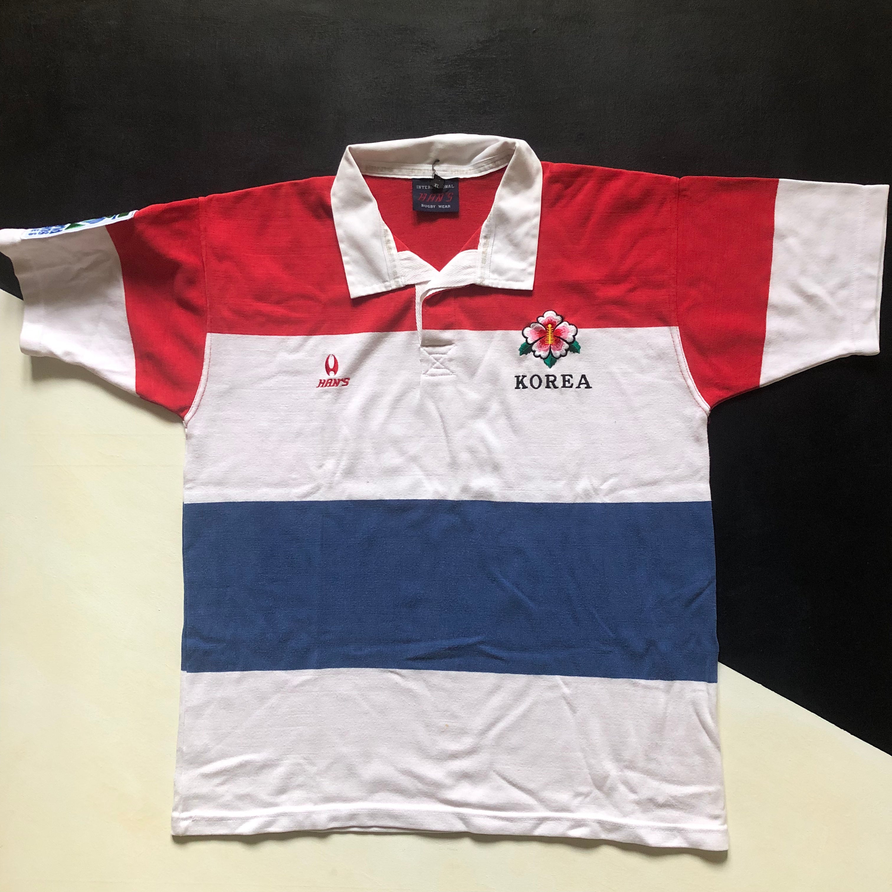 HAN'S INTERNATIONAL RUGBY WEAR 韓国代表 South Korea National Rugby Team Jersey 2000 Sevens Match Worn XL