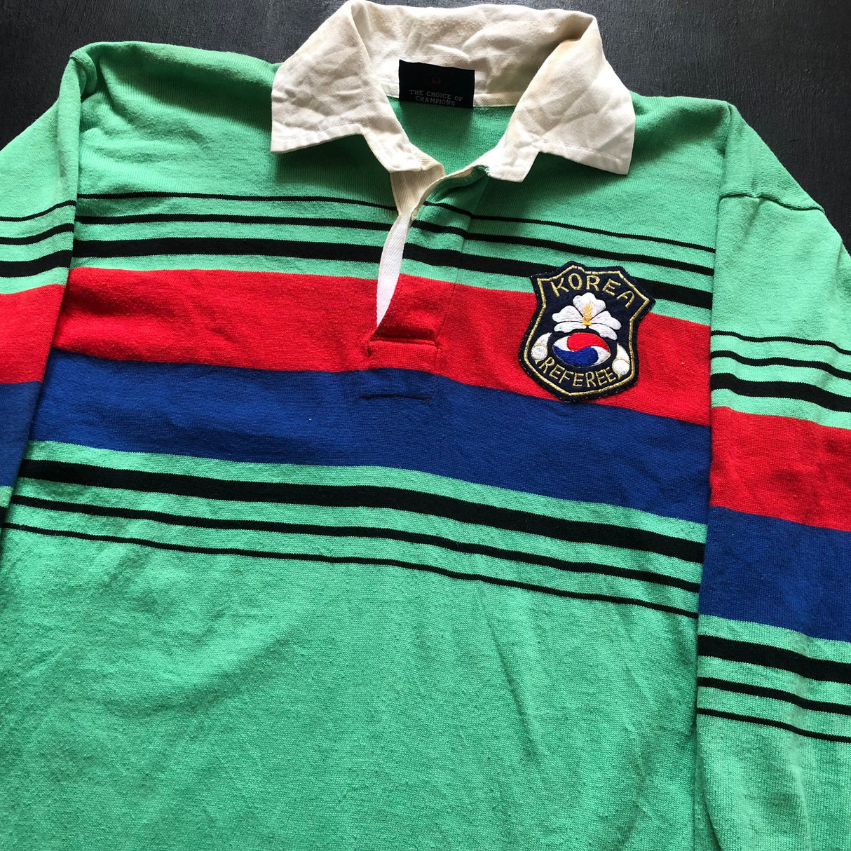 South Korea Rugby Union Referees Jersey 1990's Medium Underdog Rugby - The Tier 2 Rugby Shop 