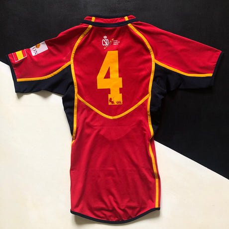 Spain National Rugby Sevens Team Jersey 2012 Match Worn Small Underdog Rugby - The Tier 2 Rugby Shop 