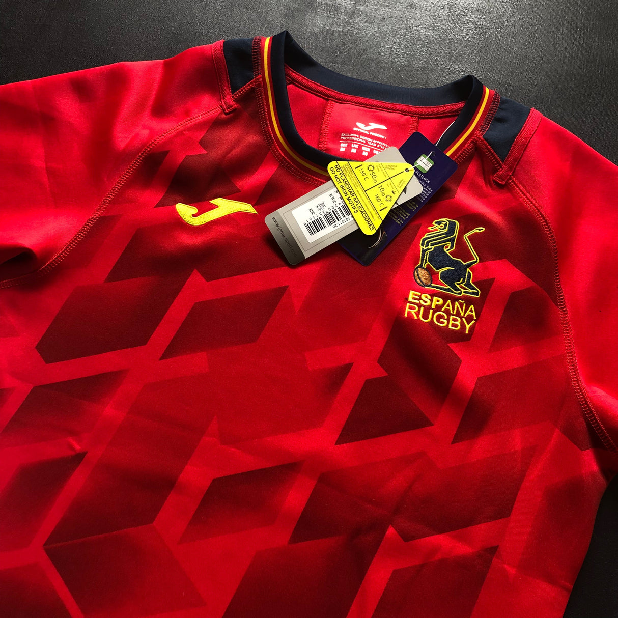 Spain National Rugby Team Jersey 2022 Player Issue Medium BNWT with defects Underdog Rugby - The Tier 2 Rugby Shop 