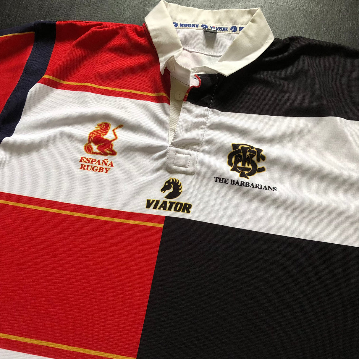 Spain National Rugby Team v Barbarians Commerative Jersey 2007 XL Underdog Rugby - The Tier 2 Rugby Shop 
