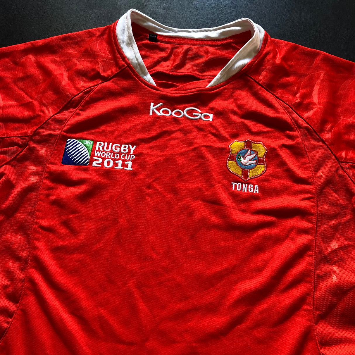 Tonga National Rugby Team Jersey 2011 Rugby World Cup Large Underdog Rugby - The Tier 2 Rugby Shop 