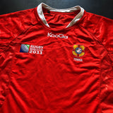 Tonga National Rugby Team Jersey 2011 Rugby World Cup Large Underdog Rugby - The Tier 2 Rugby Shop 