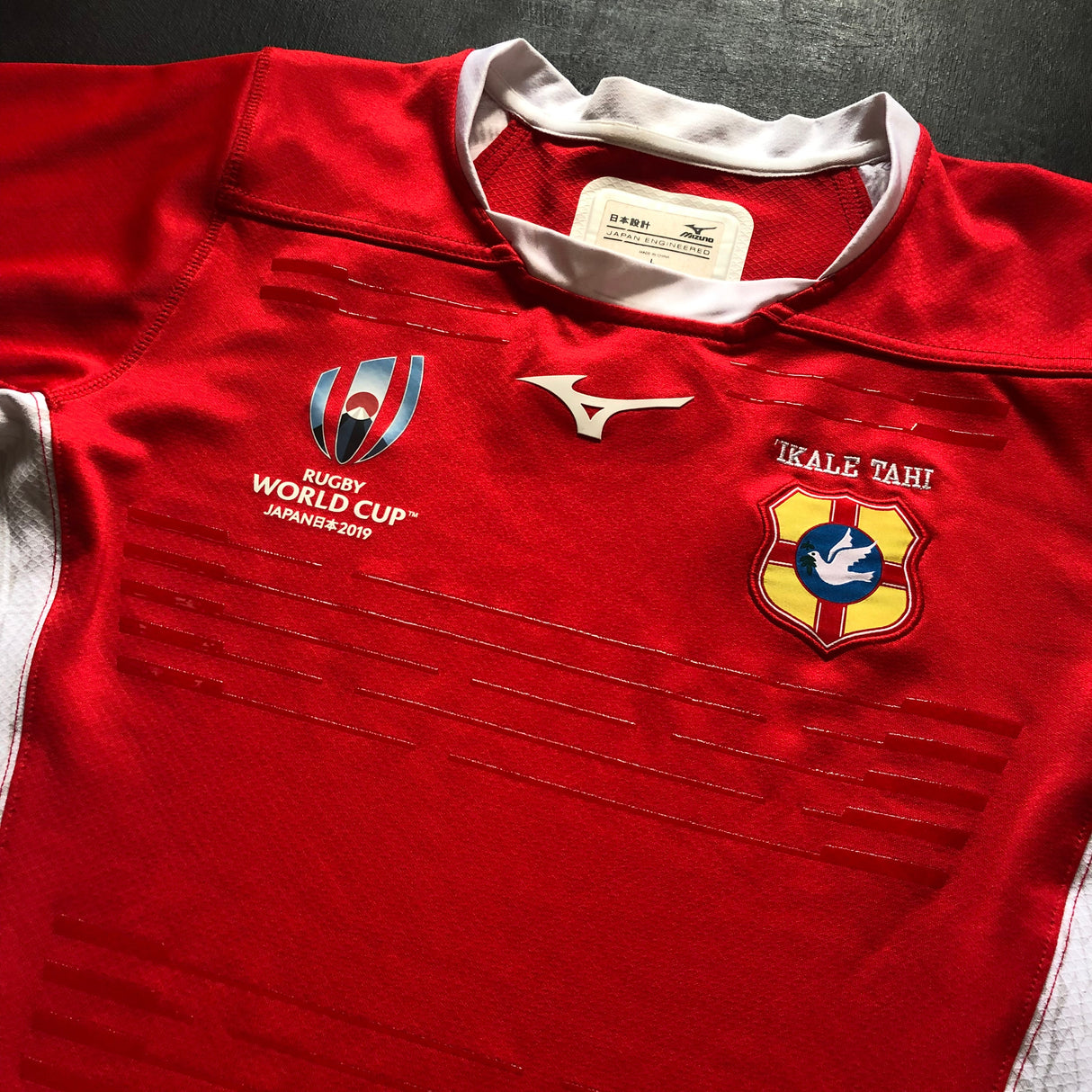 Tonga National Rugby Team Jersey 2019 Rugby World Cup Player Issue Large Underdog Rugby - The Tier 2 Rugby Shop 