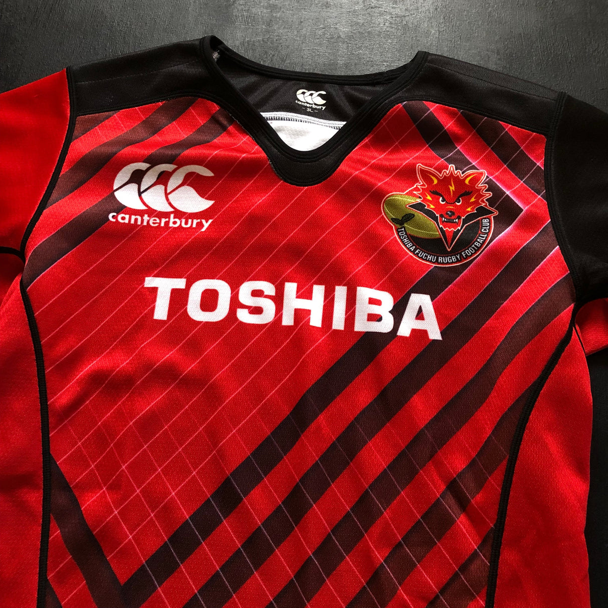 Toshiba Brave Lupus Tokyo Rugby Team Training Jersey 3L Player Worn Underdog Rugby - The Tier 2 Rugby Shop 