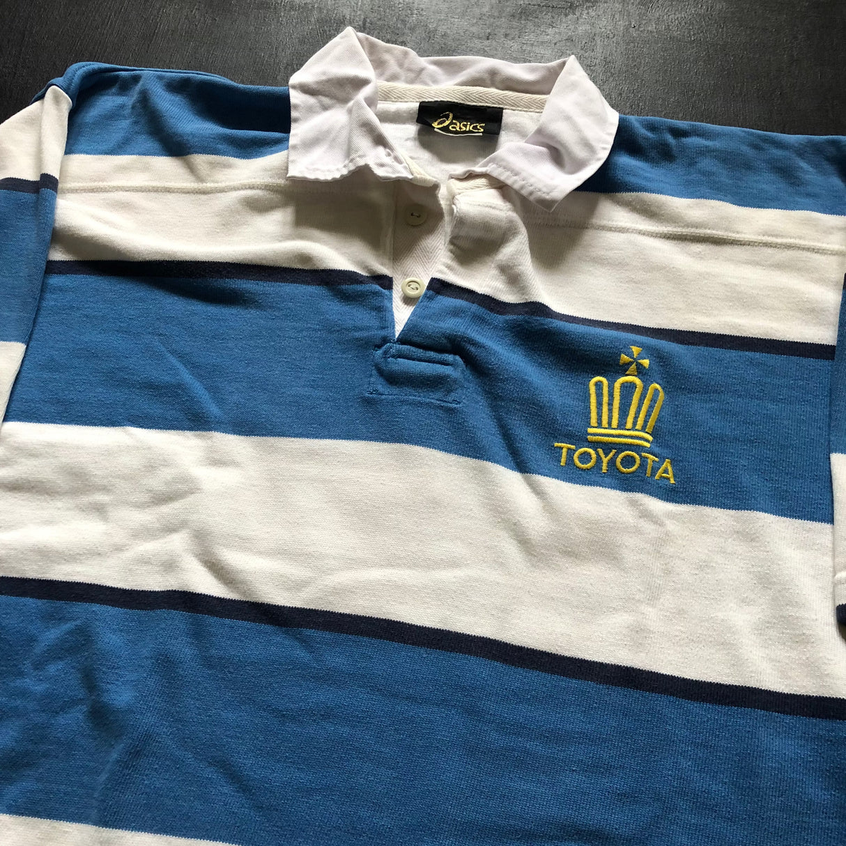Toyota (Verblitz) Rugby Team Jersey 1990's Match Worn 2XL Underdog Rugby - The Tier 2 Rugby Shop 