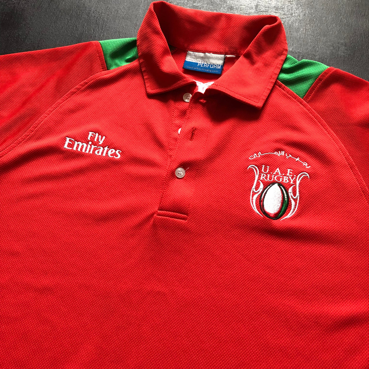 UAE National Rugby Team Polo Medium Underdog Rugby - The Tier 2 Rugby Shop 