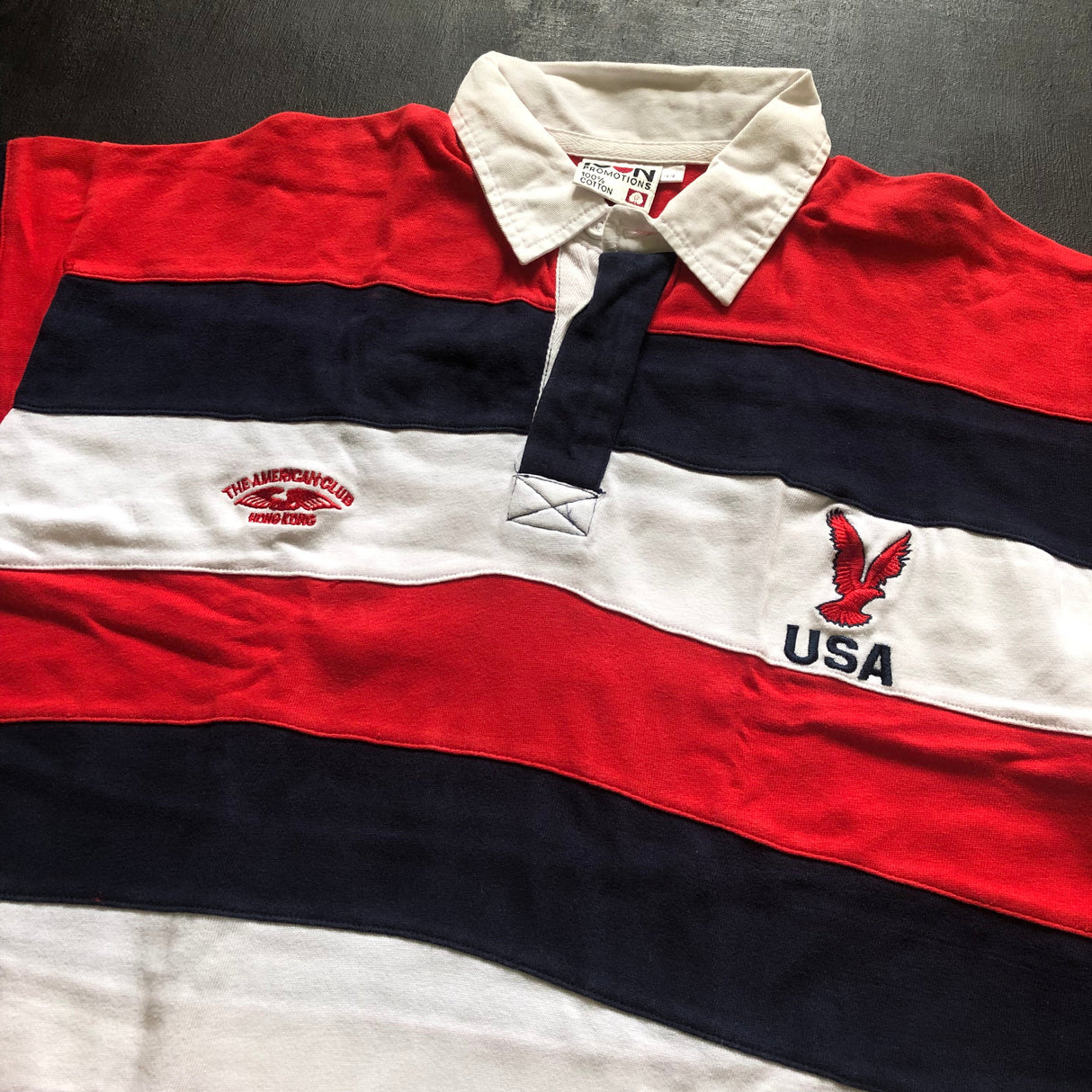 USA National Rugby Team Supporters Jersey 1997 Hong Kong Sevens XL Underdog Rugby - The Tier 2 Rugby Shop 