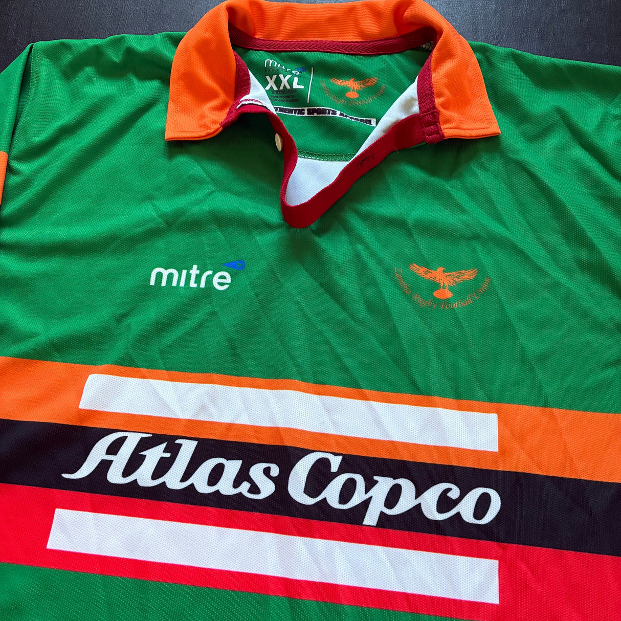 Zambia National Rugby Team Jersey 2014 2XL Underdog Rugby - The Tier 2 Rugby Shop 