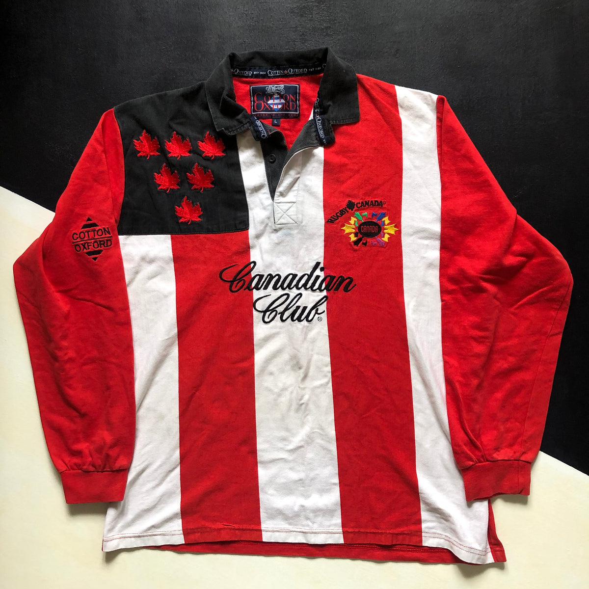 Canada National Rugby Team Jersey 1997/98 Large Underdog Rugby The