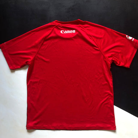 Canon Eagles Rugby Team Training Tee Red (Japan Top League) 3L Underdog Rugby - The Tier 2 Rugby Shop 