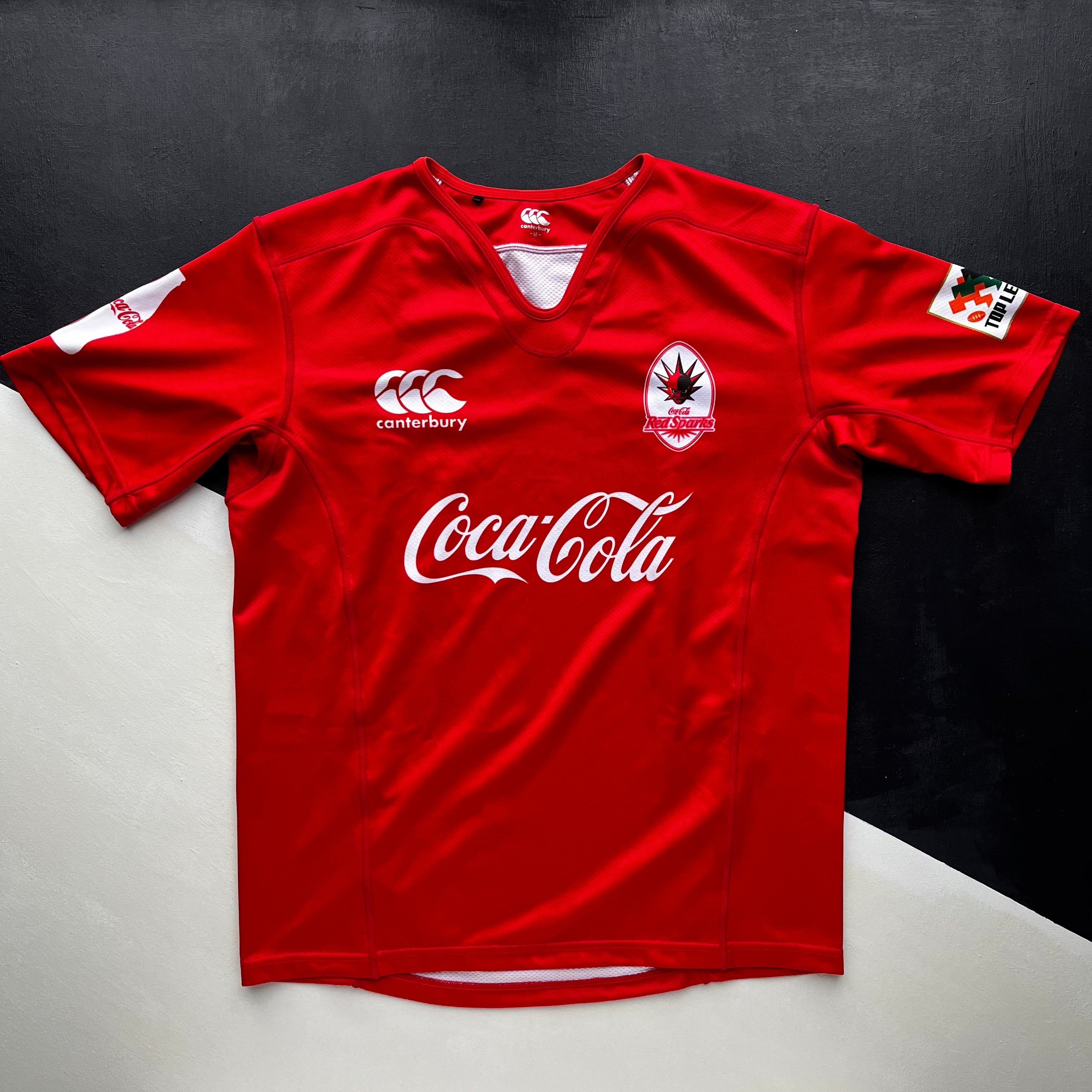 ラグビーCoca-Cola Red Sparks ウォームアップウェア 14 Coca-Cola Red Sparks Rugby Team Jersey 2018/19 (Japan Top League