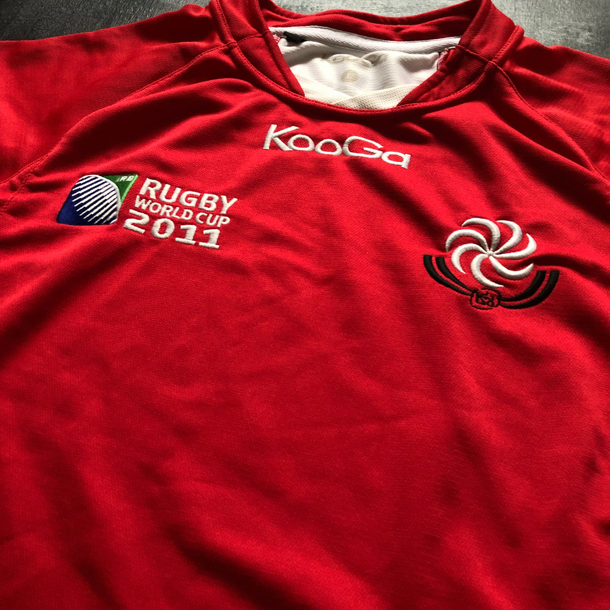 Georgia National Rugby Team Jersey 2011 Rugby World Cup Large Underdog Rugby - The Tier 2 Rugby Shop 