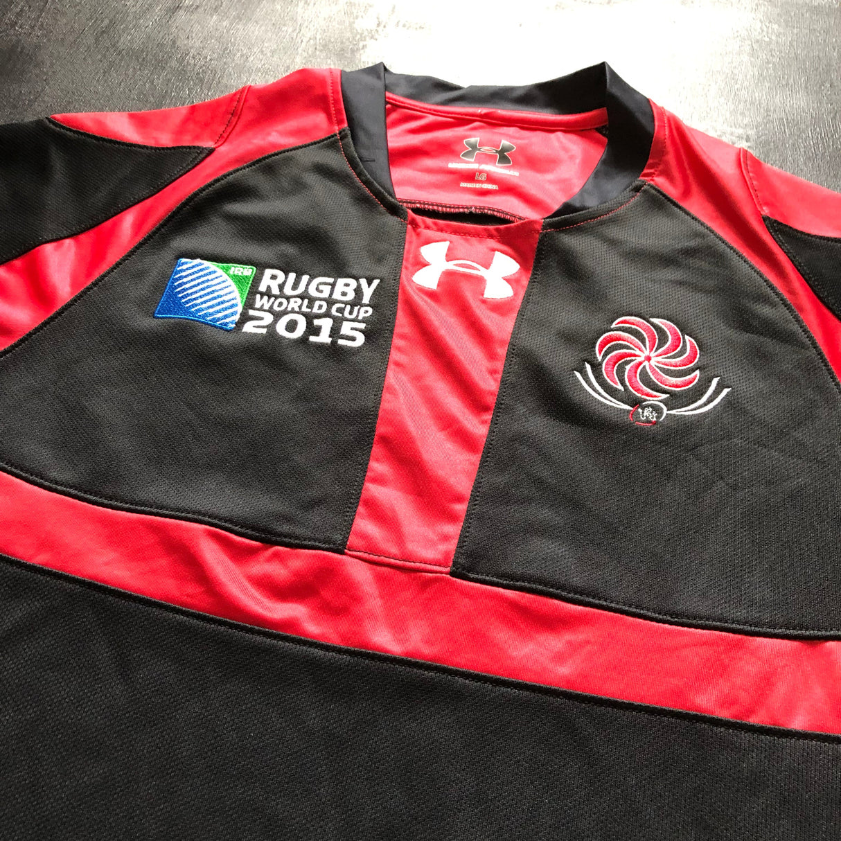 Georgia National Rugby Team Jersey 2015 Rugby World Cup Away Large Underdog Rugby - The Tier 2 Rugby Shop 