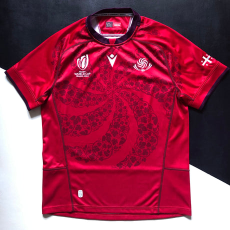 Georgia National Rugby Team Jersey 2023 Rugby World Cup Large Underdog Rugby - The Tier 2 Rugby Shop 