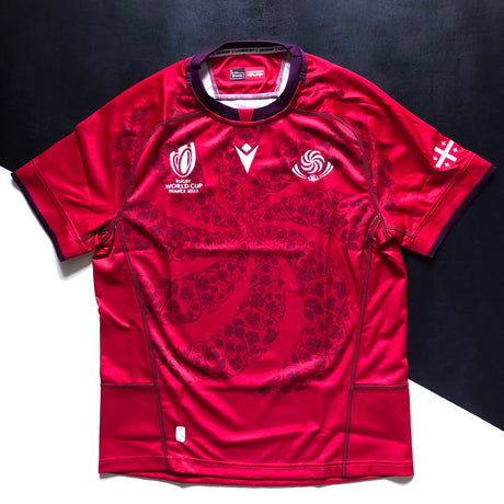 Georgia National Rugby Team Shirt Home 2023 Rugby World Cup Underdog Rugby - The Tier 2 Rugby Shop 