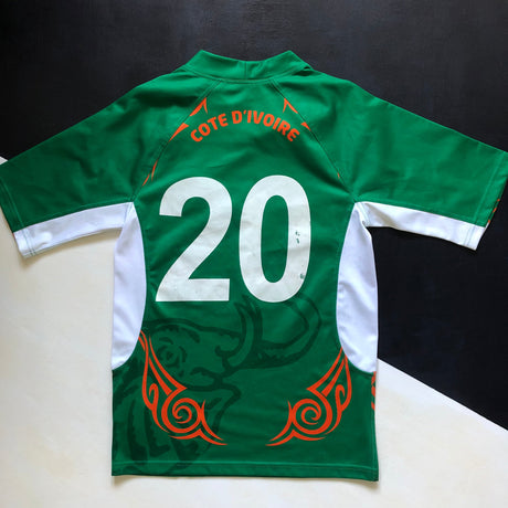 Ivory Coast National Rugby Team Jersey 2015 Away Match Worn Medium Underdog Rugby - The Tier 2 Rugby Shop 
