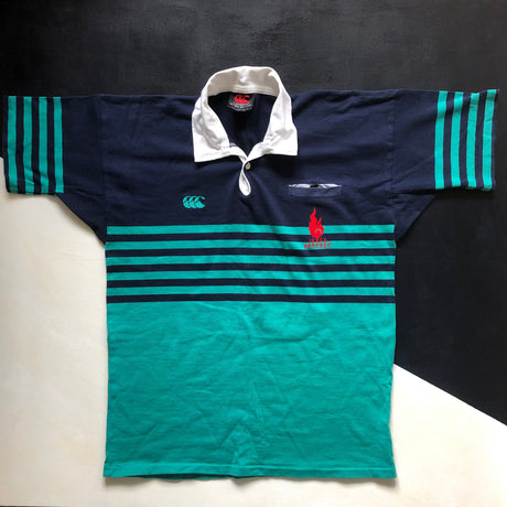 Japan National Rugby Football Union Referee Jersey 1990's Large Underdog Rugby - The Tier 2 Rugby Shop 