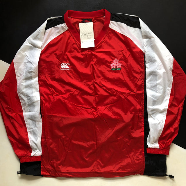 Japan National Rugby Team Waterproof Training Pullover 1990's BNWT 5L Underdog Rugby - The Tier 2 Rugby Shop 