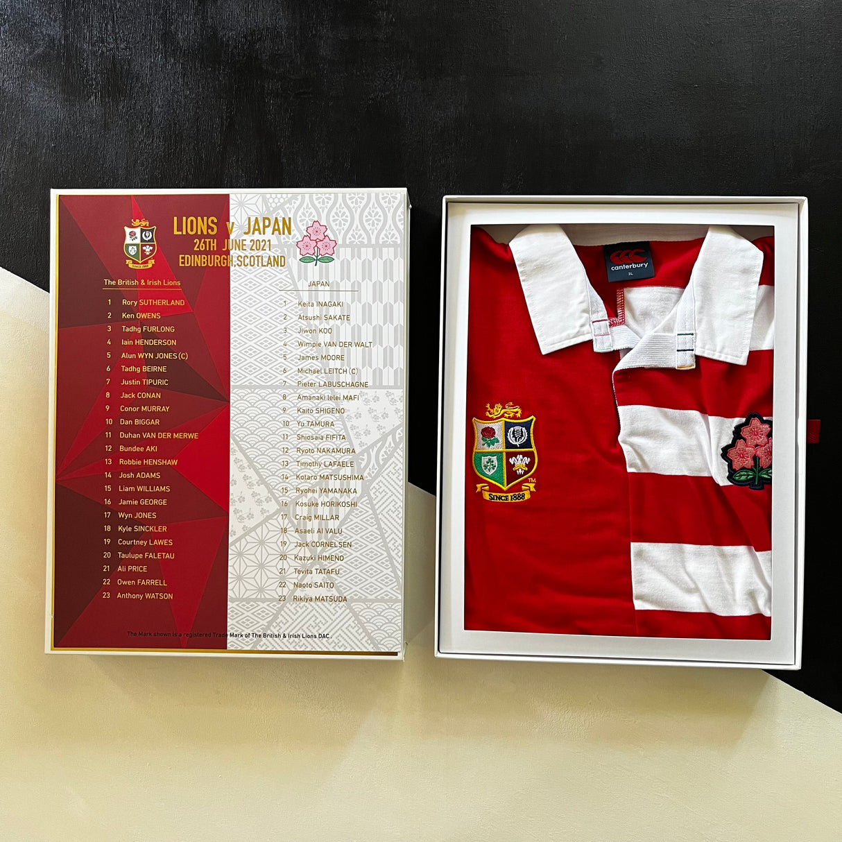 Japan vs Lions Commemorative Rugby Jersey 2021 3L Underdog Rugby The Tier 2 Rugby Shop