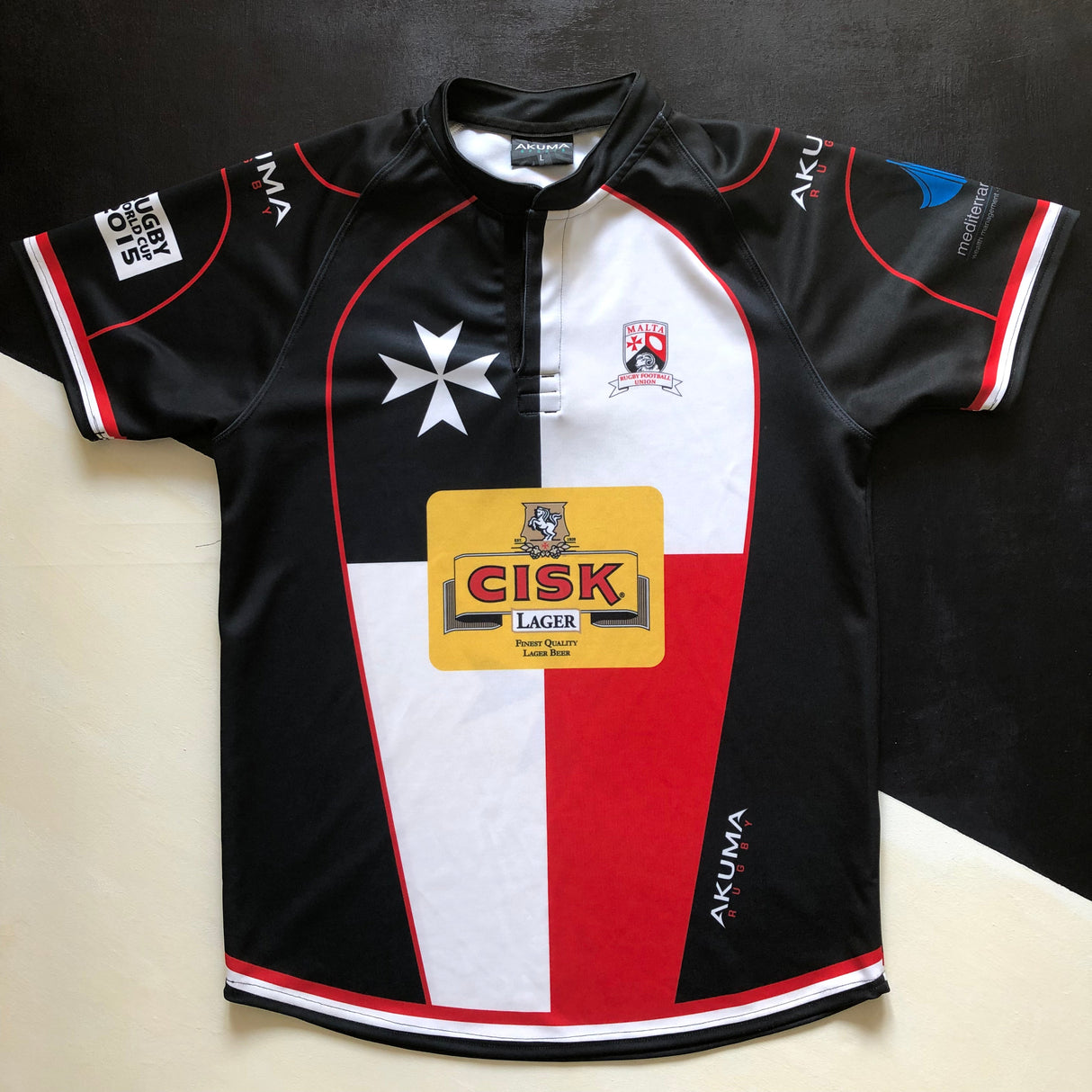 Malta National Rugby Team Jersey 2014/15 Large Underdog Rugby - The Tier 2 Rugby Shop 