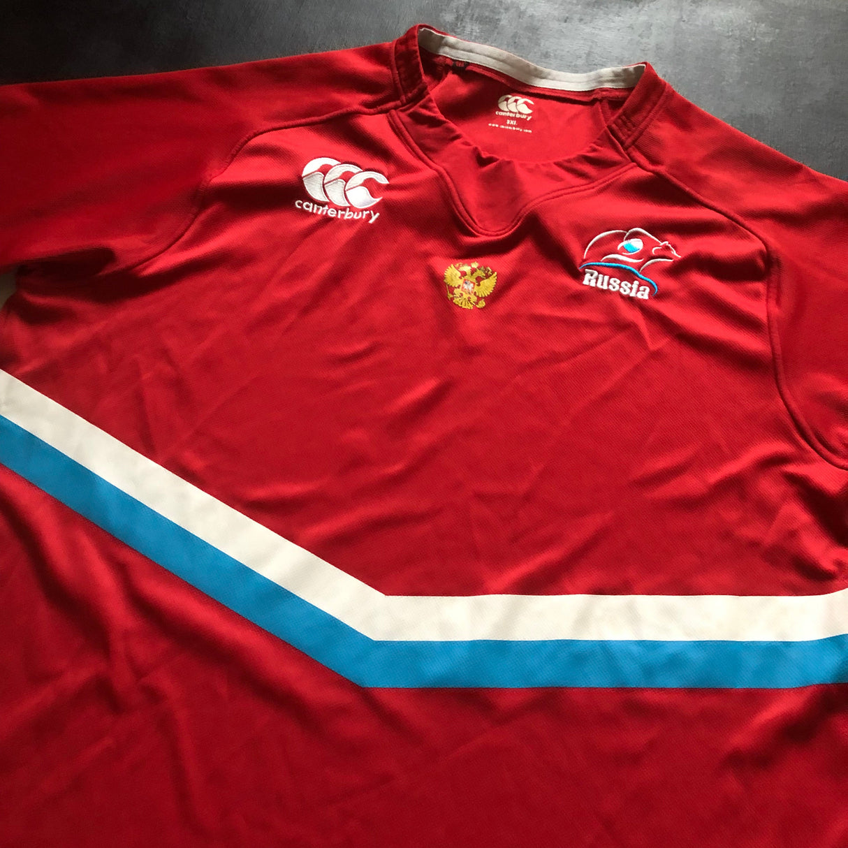 Russia National Rugby Team Jersey 2013/14 3XL Underdog Rugby - The Tier 2 Rugby Shop 