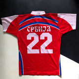 Serbia National Rugby Team Jersey 2004/2005 Match Worn Large Underdog Rugby - The Tier 2 Rugby Shop 