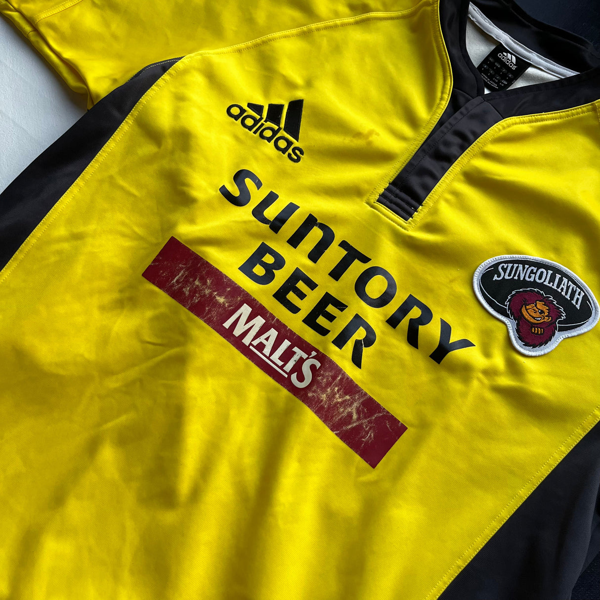 Suntory Sungoliath Rugby Team Jersey Match Worn 2006/2007 Large Underdog Rugby - The Tier 2 Rugby Shop 