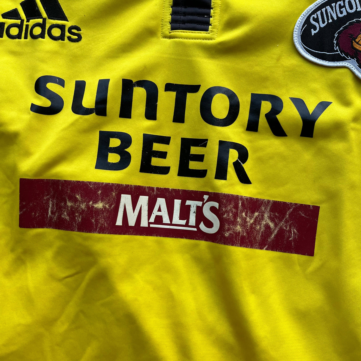 Suntory Sungoliath Rugby Team Jersey Match Worn 2006/2007 Large Underdog Rugby - The Tier 2 Rugby Shop 