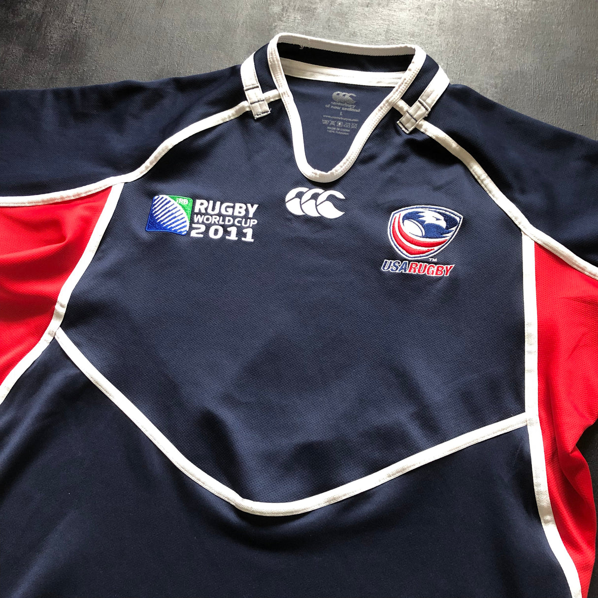 USA National Rugby Team Jersey 2011 Rugby World Cup Large Underdog Rugby - The Tier 2 Rugby Shop 
